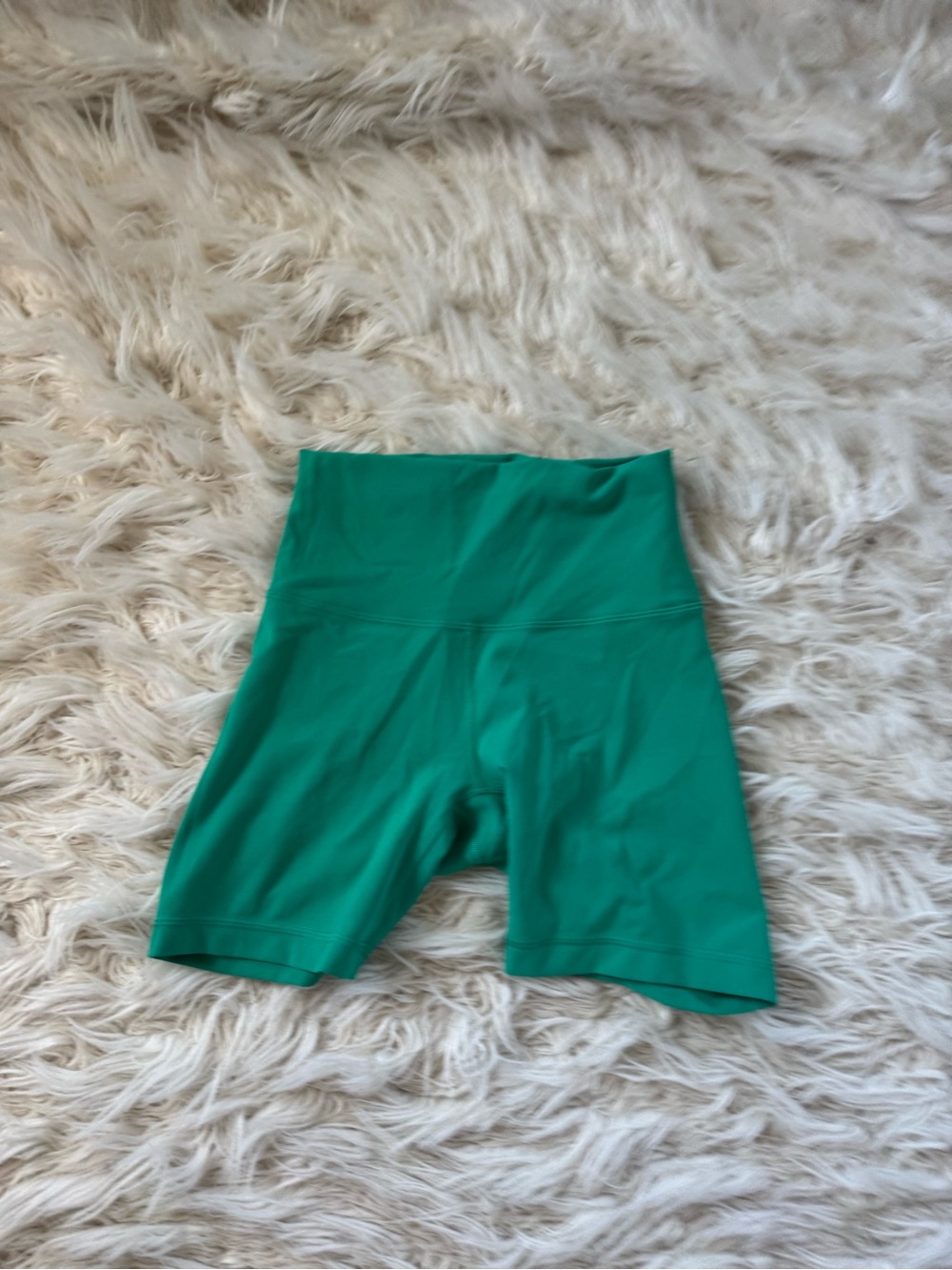 lululemon athletica WunderTrain High-Waist Emerald Green Bike Shorts